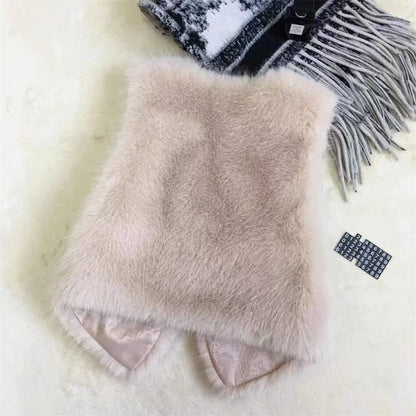 Women Fur Vest New Autumn Winter Female Waistcoat Korean Warm White Black Pink Faux Fur Jacket Fashion Tank Top Sleeveless Coats