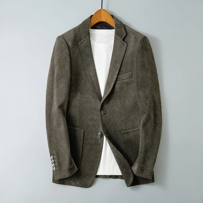 High Quality Fashion Handsome Business Leisure Autumn and Winter New Suit Thick Material Suit Jacket  Blazer Masculino Slim Fit