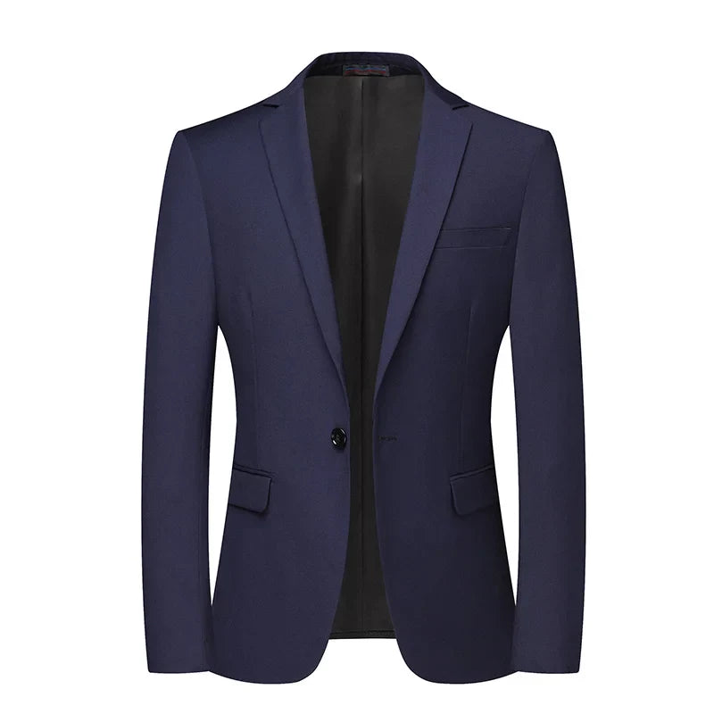 Blazer Fashionable Business Outdoor Gentleman, Trendy Solid Color Men, Formal Casual and Slimming Wedding Host Gentleman Blazer