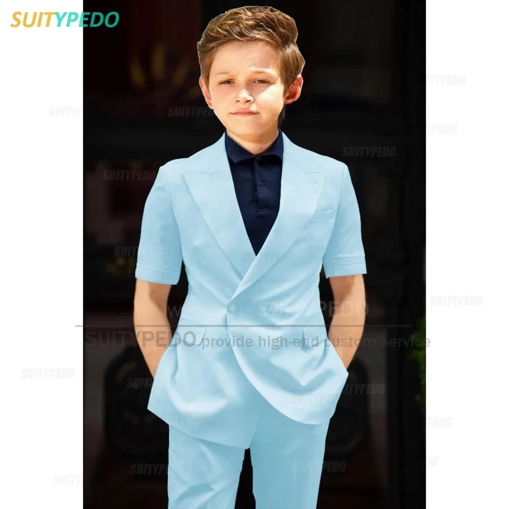Big Boys Suit Graduation Ceremony Formal Outfits Birthday Party Newest Full Children's Set Homecoming Custom Fashion Costumes