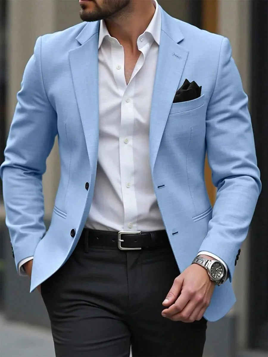 XS-6XL Casual Wedding Men Suits Blazer Business Office Groom Wear Tops Tuxedo Jacket Notch Lapel Two Buttons One Coat for Daily