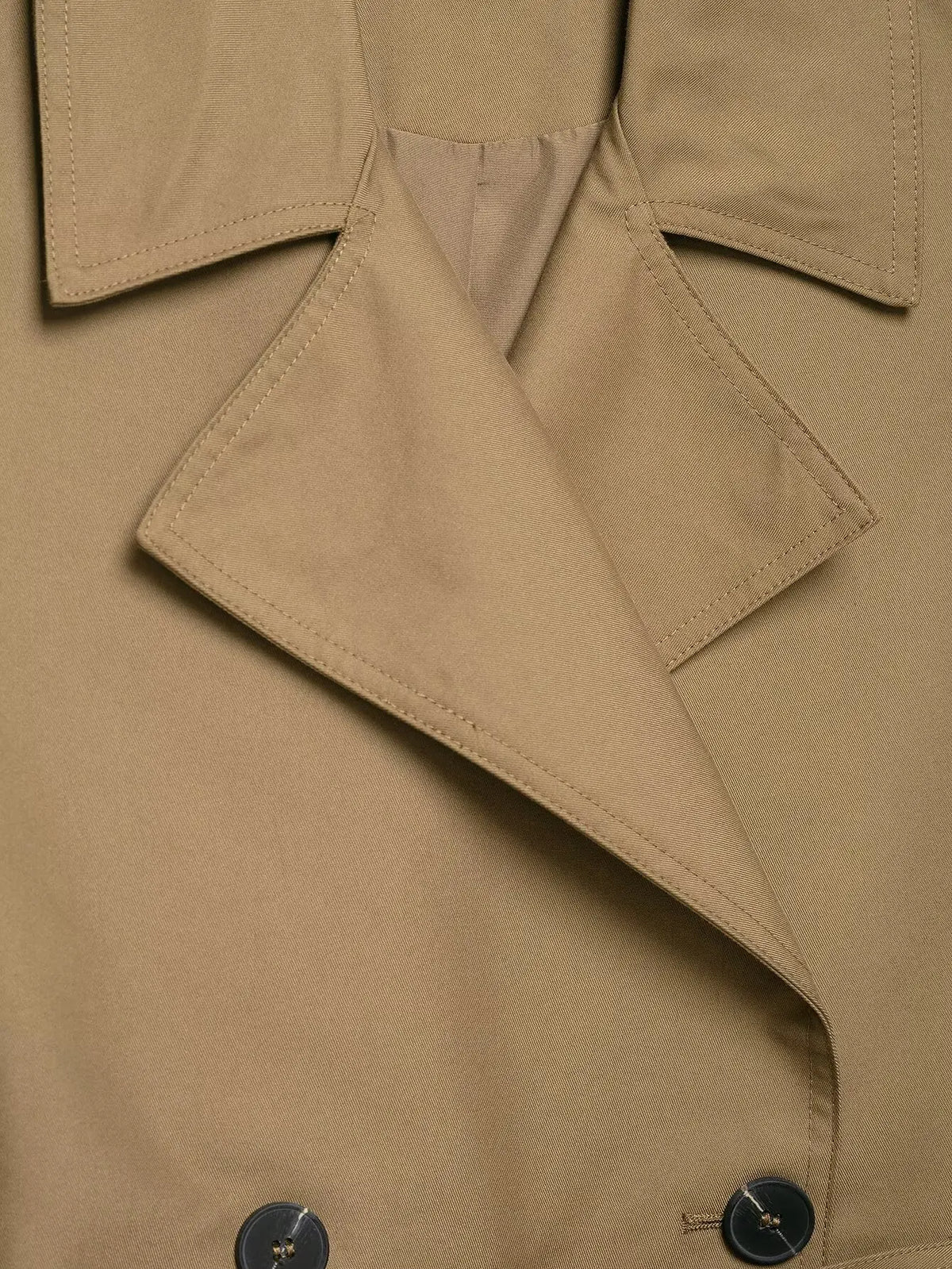 New Slim Fit Cropped Sleeveless Trench Vest Women Khaki Lapel Double Breasted Self Tie Belt Waist Cinching Street Outer Top