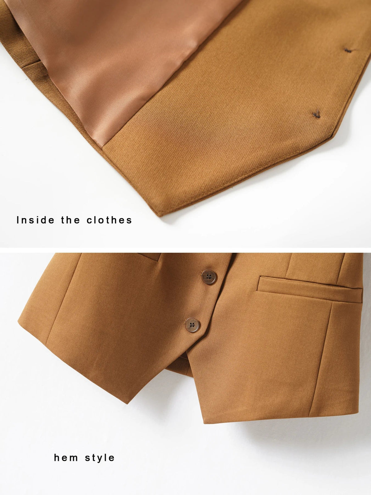 Single-Breasted Layered Suit Vest for Women Suitable for Spring and Autumn Can Be Worn as an Inner or Outer Layer Stylish Off