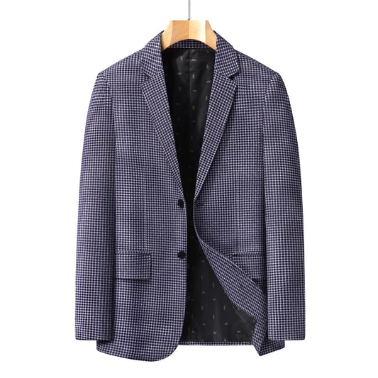 Men's Smart Casual Blazer – Stylish Versatile Suit Jacket for Young & Middle-Aged Men, Spring Autumn