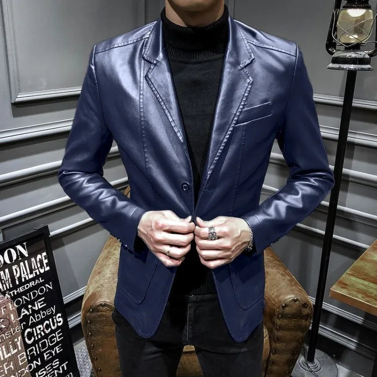 Spring Autumn Thin Man Suits and Blazers Vintage Fashionable Jacket for Men Simple Breasted Luxury Designer Classic New in Coats