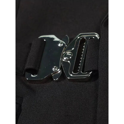 Vintage Men's Metal Buckle Designer Blazer Masculino Gentleman Slim Fit Business Performance Suit Elegant Black Jacket Coats
