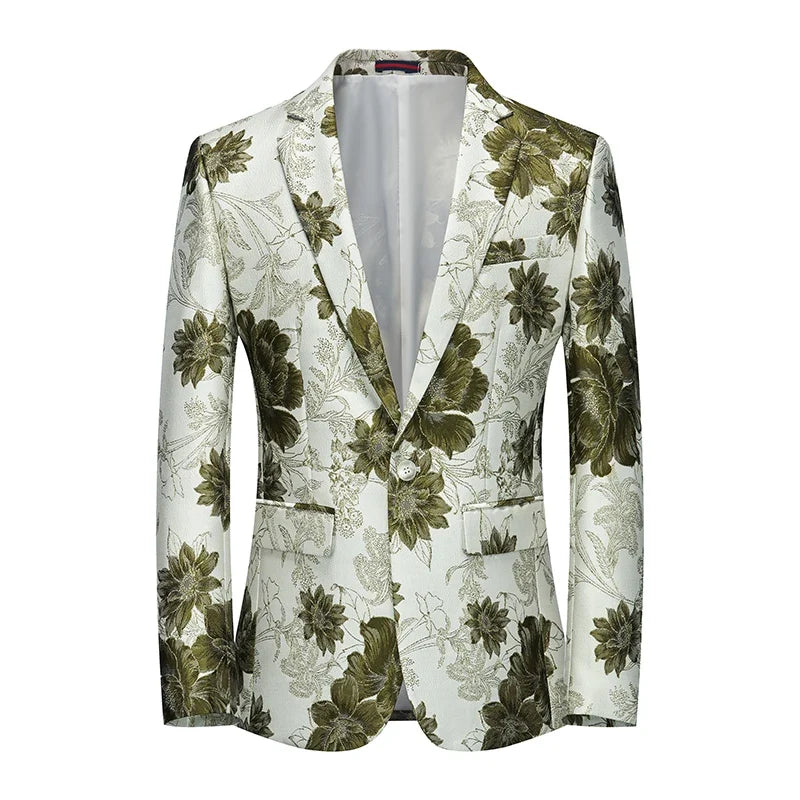 High Quality Men Fashion Handsome Fashion Suit Personality Stage Performance Banquet Business Casual Small Suit  Blazer Mujer