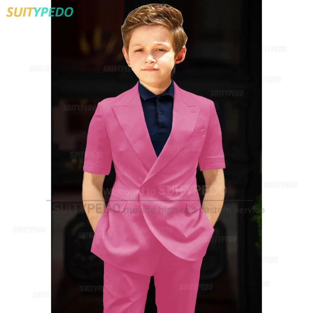 Big Boys Suit Graduation Ceremony Formal Outfits Birthday Party Newest Full Children's Set Homecoming Custom Fashion Costumes