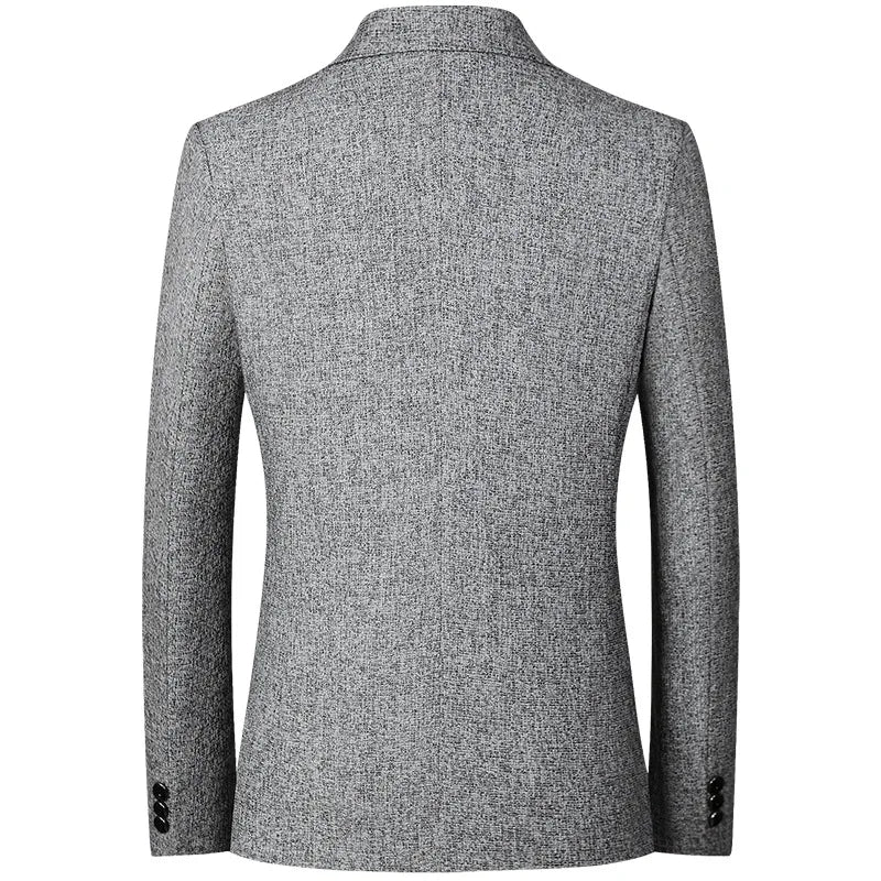 High Quality Men's Blazer Spring Non Ironing Solid Suit Jacket Business Casual Blazer Men Clothing Wedding Suit Jackets A5FX102