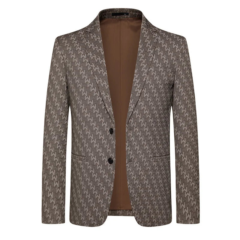 2026 Blazer New Fashionable and Slimming Middle-aged Business Casual Trend Wedding Banquet Host Men Outdoor Performance Blazer