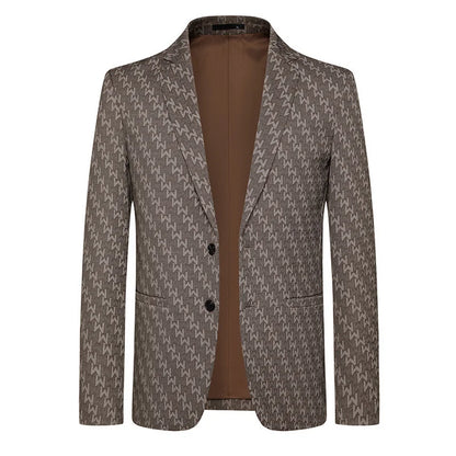 2026 Blazer New Fashionable and Slimming Middle-aged Business Casual Trend Wedding Banquet Host Men Outdoor Performance Blazer