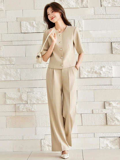Fashionable Professional Women's Clothing, Two-Piece Blazer+Pants, Exquisite Elegant, 2026 Spring/Summer New Collection