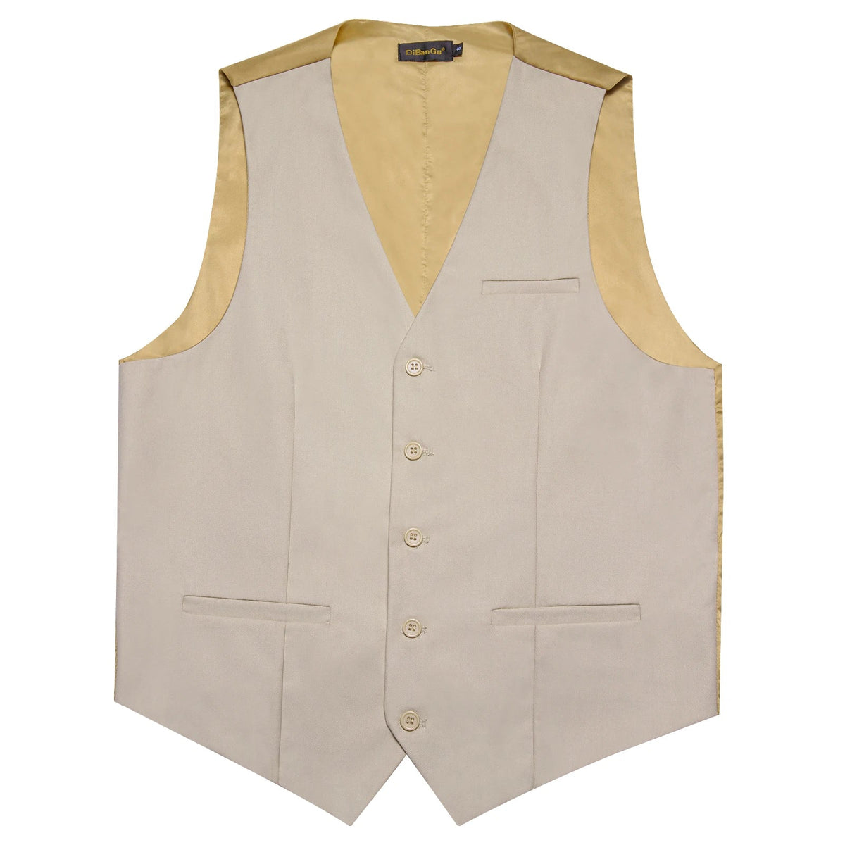 Men's Suit Vest – Solid Formal Waistcoat for Wedding, Party & Business Wear