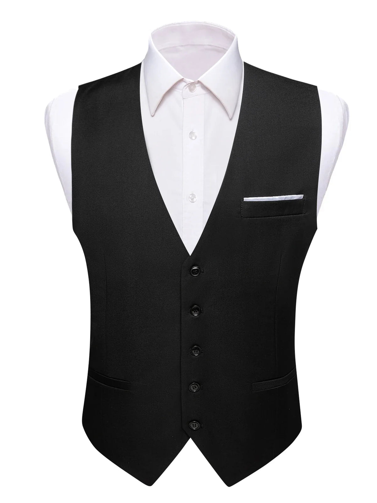 Men's Satin Formal Vest – Multi-Color Wedding & Business Waistcoat for Men