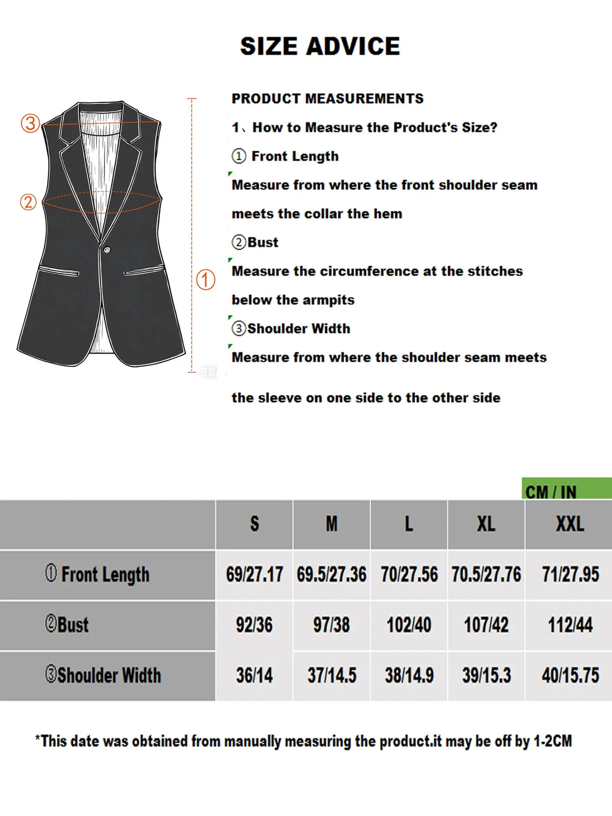 Simple one-button blazer-style vest for women spring and autumn style suitable for workplace and business commuting