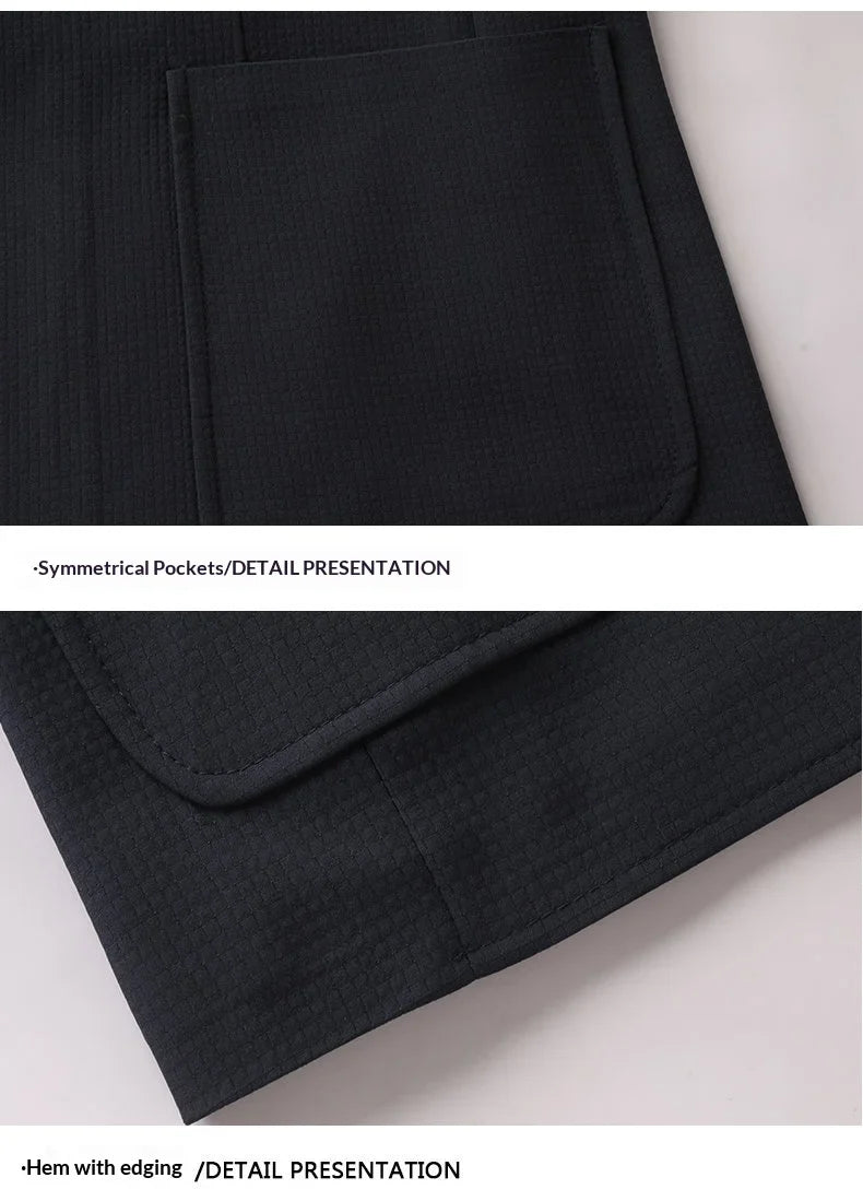 Blazer Men's Fashion Business Outdoor Travel Youth Campus Wedding Versatile Host Shaping Casual Korean Style Thin Style Blazer