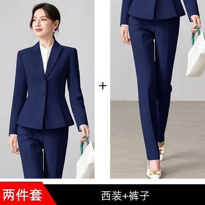 Ladies Business Outfit High-Quality Pants And Suit Jacket Slim Elegant Fashionable 2026 New Arrival
