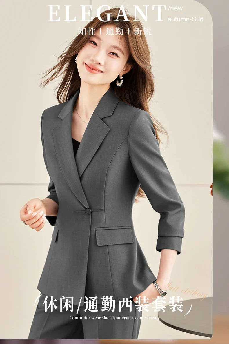 Fashionable Professional Women's Clothing High-Quality Two-Piece Pants + Jacket， Elegant Precision Spring/Summer 2026