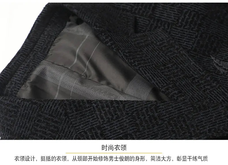 Men's Smart Casual Blazer – Single-Breasted Suit Jacket for Spring & Autumn in Black & Khaki