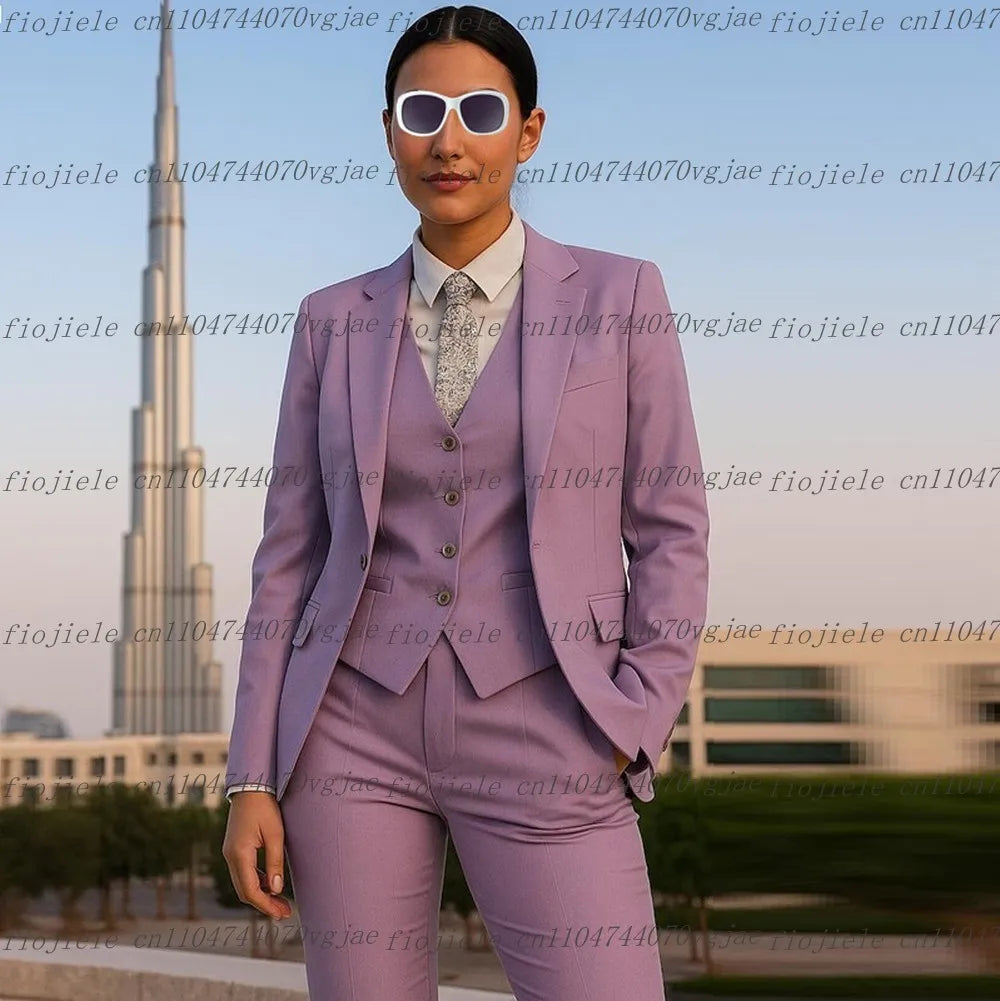 Mint Green Formal Business Women Suit Wedding Party Prom Ladies Mother Girl Wife Tuxedos Costume 3 Piece Set Blazer Vest Pants