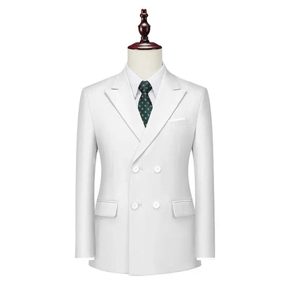 2026 Men Double Breasted Blazer Coats Fashion Solid Mens Wedding Prom Dress Male Business Casual Slim Fit Suits Jacket 6XL
