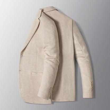 Blazer's New Men's Fashion Outdoor Travel Camping Youth Wedding Versatile, Hosting Campus Slimming Casual Korean Version Blazer
