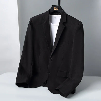 Blazer: A Fashionable Outdoor Men's Travel Gentleman's Versatile Solid-color Trend Leader for Casual and Breathable Wear. Blazer