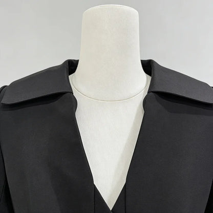 Women Elegant Fashion Blazer Belted Slim Fit V-neck Long Sleeves Office Lady Temperament High-end Jacket New Spring HK20000
