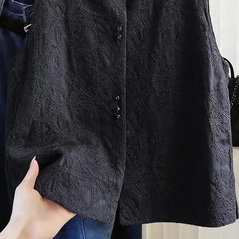 Women's New Chinese Lace Vest 2026 New Spring Summer  Stand Collar Sleeveless Jacket Ladies Vest Tops Waistcoat Outerwear