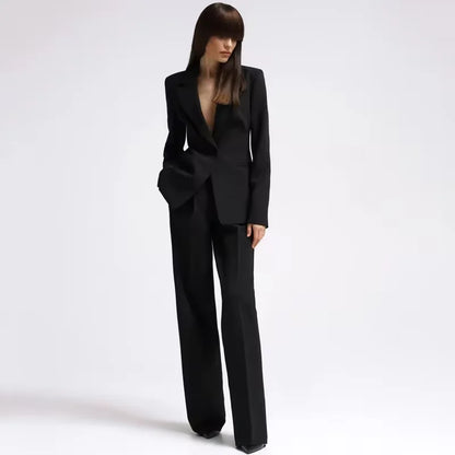 Mint Green 2-Piece Women's Pant Suits Elegant Wedding Occasion Clothing Slim Fit Formal Office Lady Blazer Set(Jacket+Pants)