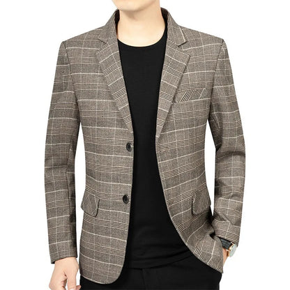 Blazer Men Fashion Premium Business Outdoor Gentleman Striped Stylishly Versatile British Style Casual Host of A Wedding Blazer