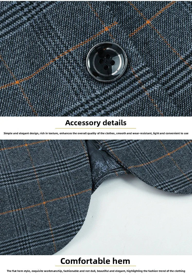 Blazer Men Fashion Premium Business Outdoor Gentleman Striped Stylishly Versatile British Style Casual Host of A Wedding Blazer