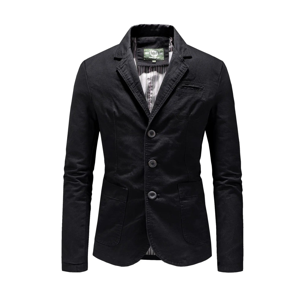 New Men's Blazers Male Male Spring Autumn Pure Cotton Solid Casual Blazer Men Clothing Outerwear Suit Jacket Coat 4XL AG818