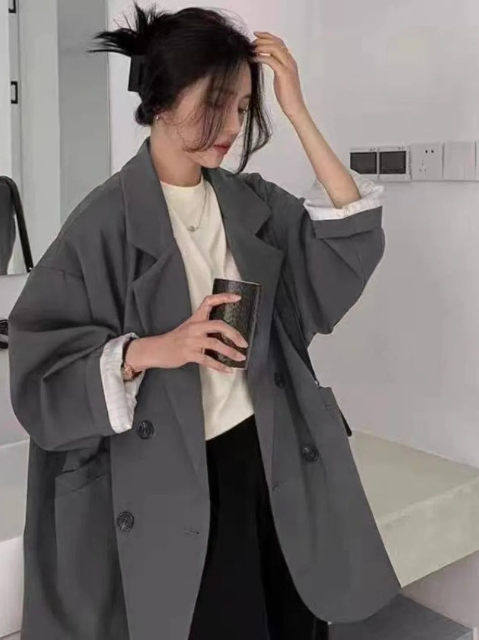 Spring Autumn Women's Blazers Slim Fit Fashion Slimming Elegance Jackets Casual Versatile Coat Outwear for Office Lady Clothing