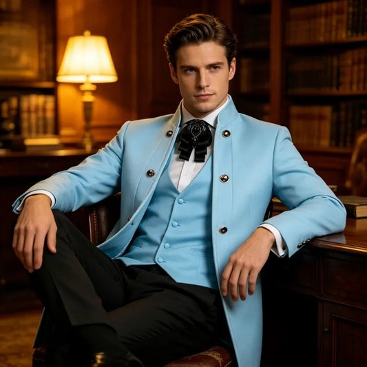 Men's Three-Piece Suit Floral Botanical Blazer Wedding Host Performance Tuxedo with Pants New Groomsmen Formal Wear