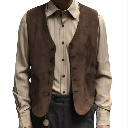 Men's Vest Smart Casual Single Breasted Waistcoat for Shopping & Everyday Wear