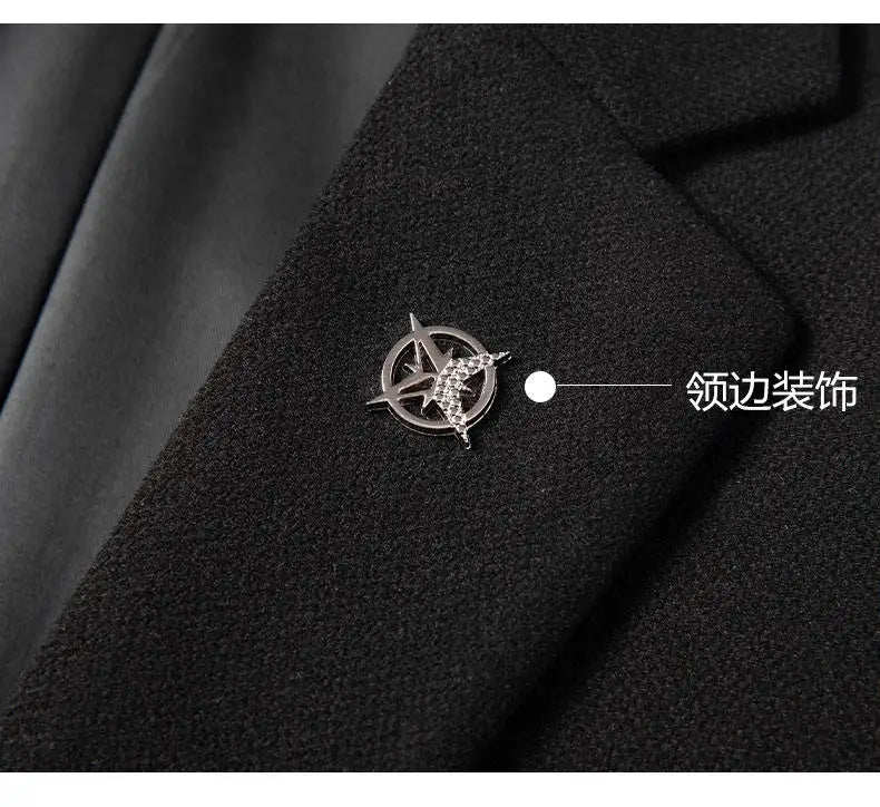 Blazer's New Men's Fashion Outdoor Travel Solid Color, Youthful Wedding, Hosting, Campus Slimming, Casual Korean Version Blazer