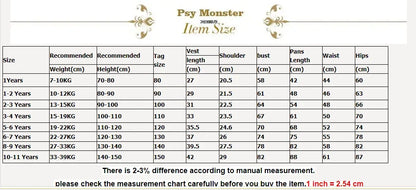 British Gentleman's Boys Vest Set Kids Formal Birthday Photography Suit Kindergarten Ceremony Performance Costume