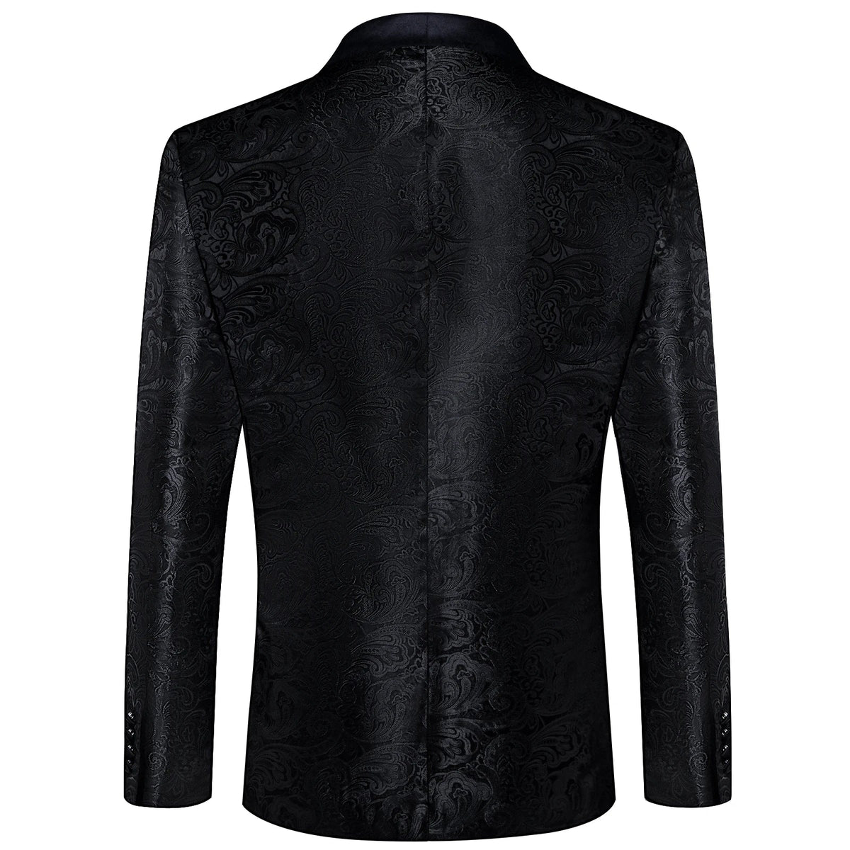 Men's Black Paisley Suits Blazer Jacket Fashion Business Banquet Wedding Party Dress Floral Red Suit Coat Men Clothing