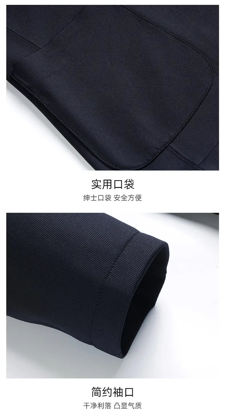 Seamless Adhesive Thin Style Blazer Fashionable Outdoor Travel, Camping, Wedding, Men's Slim-fit Casual Wear, Breathable Blazer
