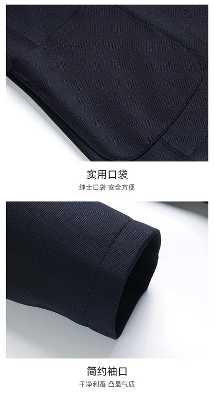 Seamless Adhesive Thin Style Blazer Fashionable Outdoor Travel, Camping, Wedding, Men's Slim-fit Casual Wear, Breathable Blazer