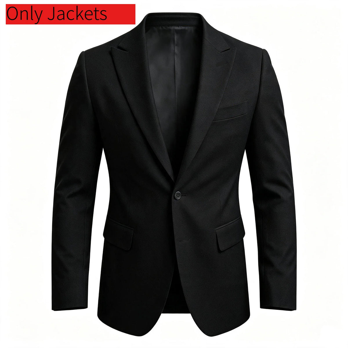 Men’s Business Formal Suit Set, Slim‑Fit Evening Tuxedo 3‑Piece Vest & Trousers for Groom & Groomsmen Wedding Party