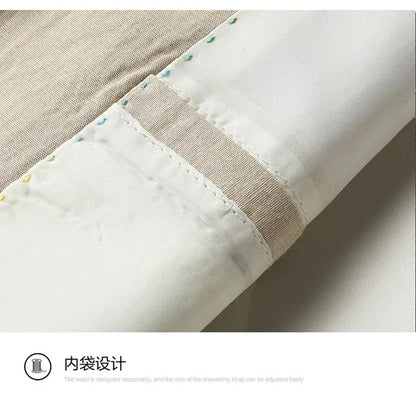 Spring and Autumn Slim-Fit Men's Stylish and Handsome Business Suits with Mid-Calf Length Jackets and Young Men's Linen Shirts
