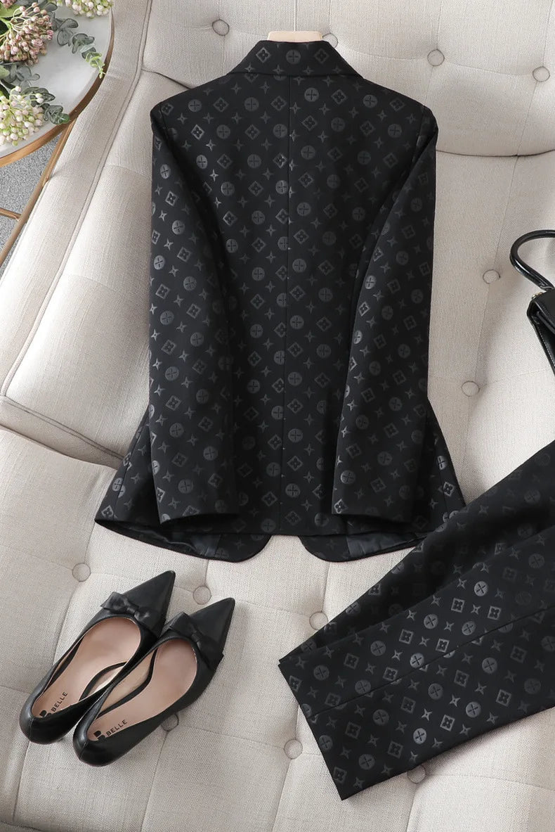 Fashion Temperament Professional Suits Women 2024 Spring Summer New Formal Long Sleeve Blazer And Pants&Shorts Sets Work Wear