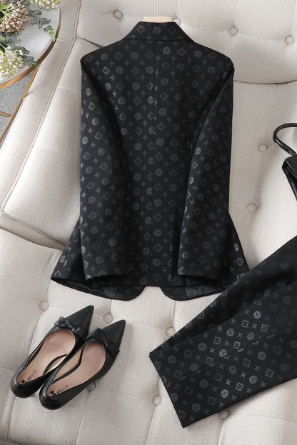 Fashion Temperament Professional Suits Women 2024 Spring Summer New Formal Long Sleeve Blazer And Pants&Shorts Sets Work Wear