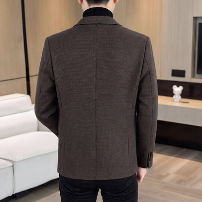 Men's Fashionable Versatile Suit 2026 Autumn Winter New Design Quality Outerwear for Business Casual Wear Trendy All-Match Jacke