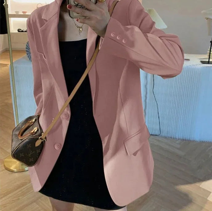 Women's Slim Fit Long Sleeve Blazer Elegant Office Blazer Casual Korean Fashion Street Trend Spring Autumn New