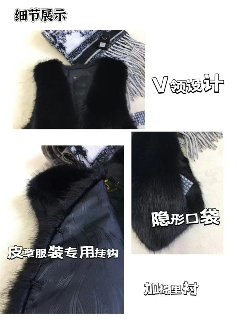 Women Fur Vest New Autumn Winter Female Waistcoat Korean Warm White Black Pink Faux Fur Jacket Fashion Tank Top Sleeveless Coats