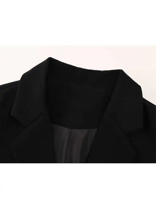 Women's Black Gothic Emo Blazer Coat Vintage Harajuku Vestes Femme Chinese style 2000s Long Sleeve Suit Jacket Outerwear Clothes