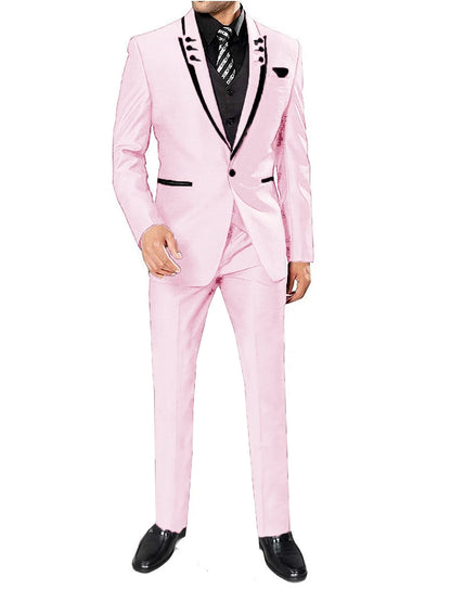 Men's 3 Pieces Suits Wedding Suits One Button Groom Tuxedos Men Leisure Boutique Business Wedding Suit Jacket Pants Vest